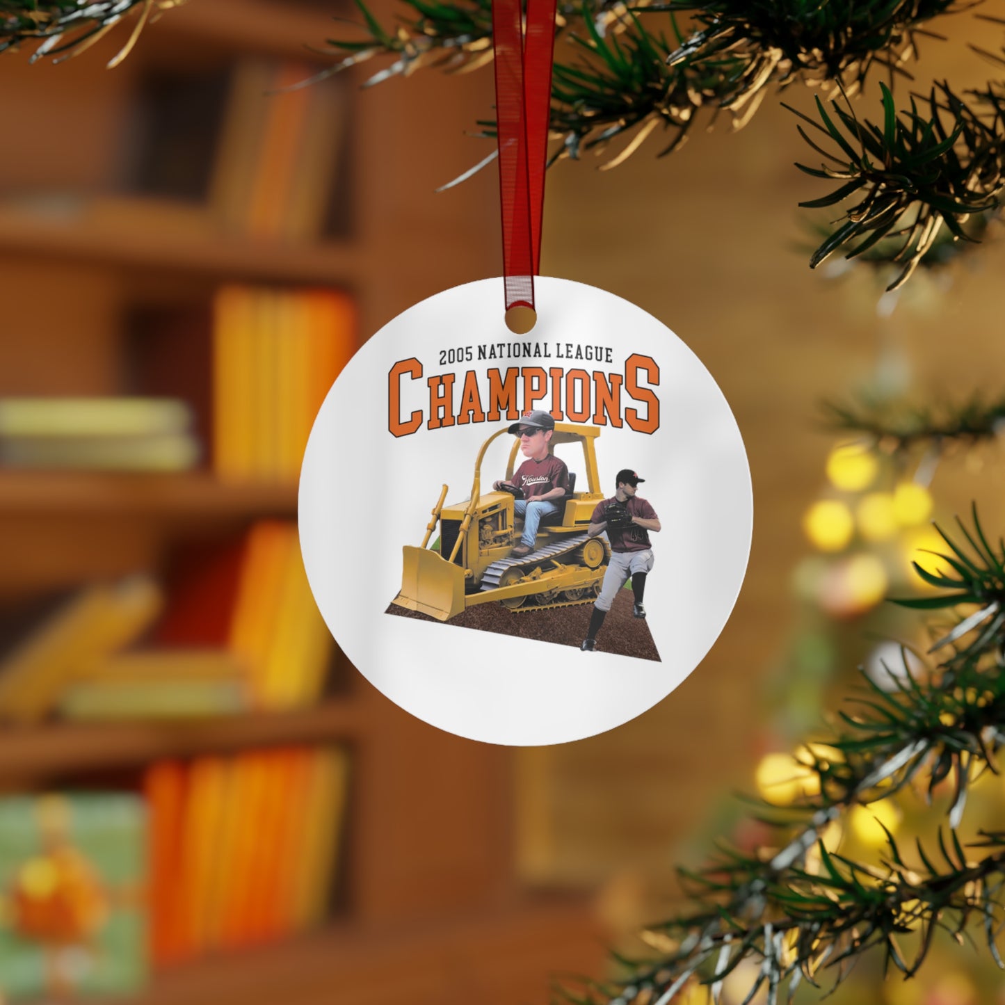 'Bulldozer' Metal Ornament